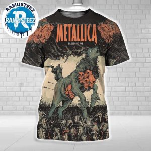 Metallica Bleeding Me Poster By Wolfskull Jack Cover For Fan All Over Print Shirt