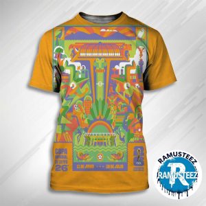 Mexico City FIFA 2026 Host City Poster By Cuemanche In Mexico City On June 11th-July 19th FIFA World Cup 2026 All Over Print T-Shirt