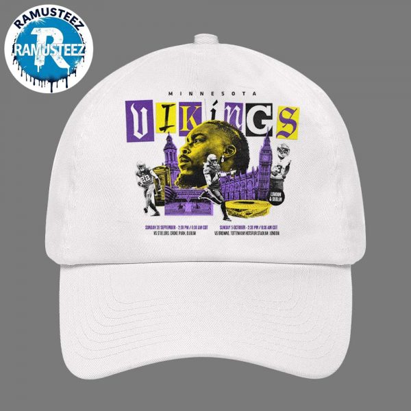 Minnesota Vikings Vs Pittsburgh Steelers In Dublin And Cleveland Browns In London On September 28 And October 5 2025 Cap Hat