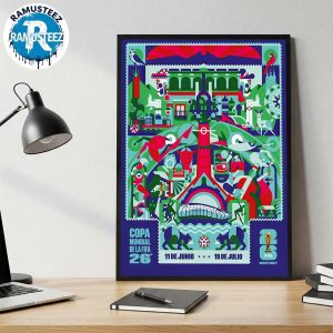 Monterrey FIFA 2026 Host City Poster By Cuemanche In MonterreyOn June 11th-July 19th FIFA World Cup 2026 Home Decor Poster Canvas