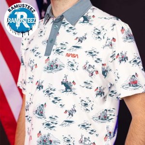 NASA Moon Buggy White x RSVLTS Collection Polo T-Shirt