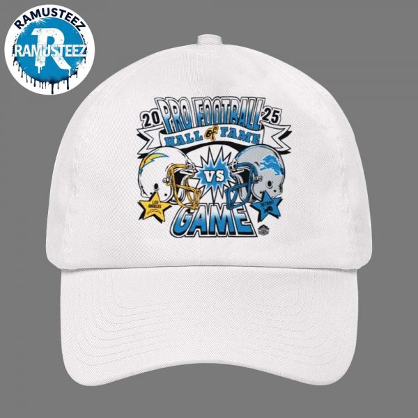 NFL Detroit Lions Vs Los Angeles Chargers Ash Homage 2025 Pro Football Hall Of Fame In Canton OH On July 31 2025 White Hat Cap