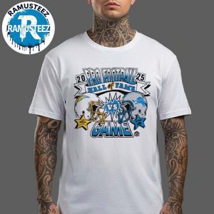 NFL Detroit Lions Vs Los Angeles Chargers Ash Homage 2025 Pro Football Hall Of Fame In Canton OH On July 31 2025 White Unisex T-Shirt
