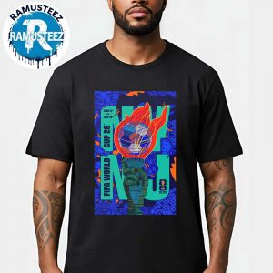 New York New Jersey FIFA 2026 Host City Poster On June 11th-July 19th FIFA World Cup 2026 In New York New Jersey Art By Rodrigo Perez Unisex T-Shirt