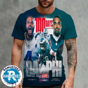Philadelphia Eagles Vs Dallas Cowboys NFL Kicks Off Game On September 4 2025 All Over Print Shirt
