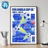 New York New Jersey FIFA 2026 Host City Poster On June 11th-July 19th FIFA World Cup 2026 In New York New Jersey Art By Rodrigo Perez Poster Canvas