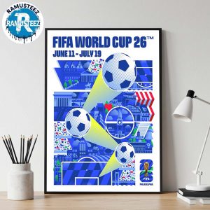 Philadelphia FIFA 2026 Official Host City Poster On June 11th-July 19th FIFA World Cup 2026 In Philadelphia Art By Nicholas McClintock Poster Canvas