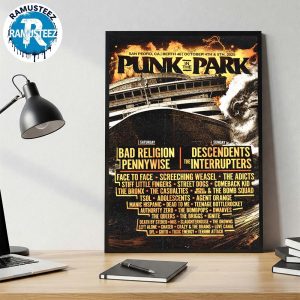 Punk In The Park 2025 Punk In The Port Los Angeles Poster Line Up On October 4th And 5th In San Pedro CA At Berth 46 Home Decor Poster Line Up