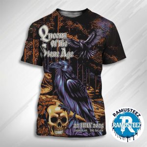 Queen Of The Stone Age Tonight Poster In Zagreb HR At SRC Salata On July 22th 2025 All Over Print Unisex T-Shirt