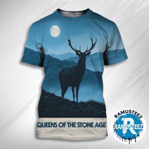Queens Of The Stone Age Music Poster On July 25th 2025 At Zenith In Munich DE All Over Print T-Shirt