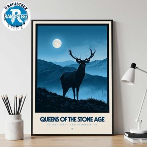 Queens Of The Stone Age Music Poster On July 25th 2025 At Zenith In Munich DE Home Decor Poster Canvas