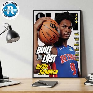 SLAM 257 Built To Last Magazine Cover By Ausar Thompson From Detroit Pistons Wall Decor Poster Canvas