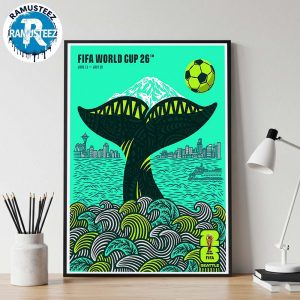 Seattle FIFA 2026 Official Host City Poster On June 11th-July 19th FIFA World Cup 2026 In Seattle Art By Shogo Ota Home Decor Poster Canvas