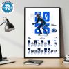 San Francisco 49ers 2025 Regular Official Season NFL Schedule Wall Decor Poster Canvas