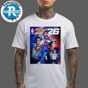 Show Up NBA 2K26 Leave No Doubt Edition Carmelo Anthony Angel Reese Shai Gilgeous Alexander White Unisex T-Shirt