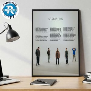 Silverstein 2025 Tour Dates Cities List For Australia Latin America And North America Wall Decor Poster Canvas