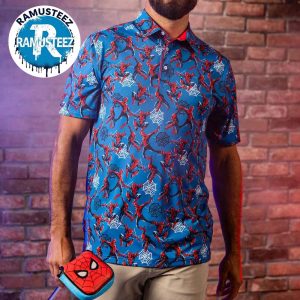 Spider-Man Web-Slinger Marvel Studios Gift For Fan Golf x RSVLTS Collection Polo T-Shirt