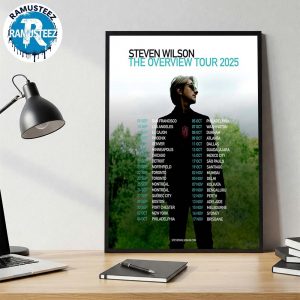 Steven Wilson The Overview Tour 2025 Dates List Kick Off In Sanfrancisco US On September 9th 2025 Poster Canvas