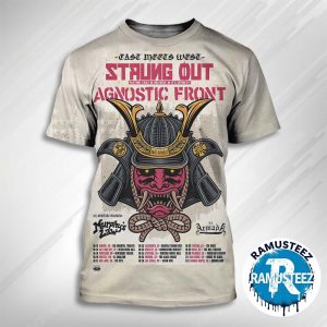 Strung Out And Agnostic Front East Meets West Tour 2025 Dates List Start In Denver CO On October 15th At Oriental Theater All Over Print Shirt