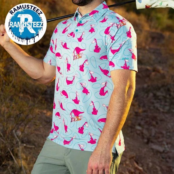 The Flintstones Caveman Best Friend x RSVLTS Collection Gift For Fan Golf Polo T-Shirt