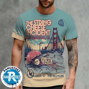 The String Cheese Incident San Francisco CA Show Poster On October 4th 2025 At The Fillmore All Over Print T-Shirt