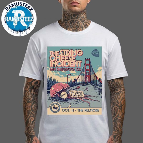 The String Cheese Incident San Francisco CA Show Poster On October 4th 2025 At The Fillmore Unisex T-Shirt