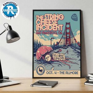 The String Cheese Incident San Francisco CA Show Poster On October 4th 2025 At The Fillmore Wall Decor Poster Canvas