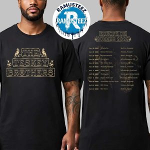 The Teskey Brothers Collection Tee Europe UK Summer Tour 2025 Two Sided Print T-Shirt