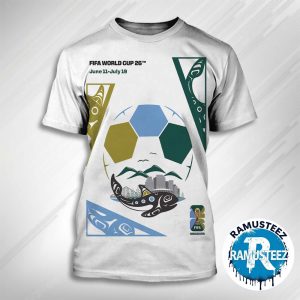 Vancouver FIFA 2026 Host City Poster On June 11th-July 19th FIFA World Cup 2026 In Vancouver Art By Jamin Zuroski All Over Print Unisex T-Shirt