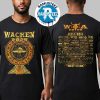 Wacken Open Air 2025 Line Up In Wacken Germany Exclusive Moshpit 2025 Tee On July 30th-August 2nd Two Side Print Black T-Shirt