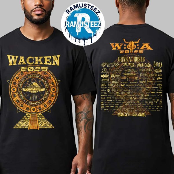 Wacken Open Air 2025 Exclusive Tee Temple 2025 Line Up In Wacken Germany On July 30th-August 2nd Unisex T-Shirt