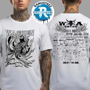 Wacken Open Air 2025 Wacken DE Merchandise Wyrmfire 2025 Tee Line Up On July 30th-August 2nd Unisex T-Shirt