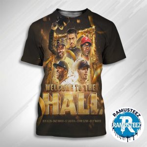 Welcome To The Hall Class Of 2025 Dick Allen Dave Parker And CC Sabathia Ichiro Suzuki Billy Wagner All Over Print T-Shirt