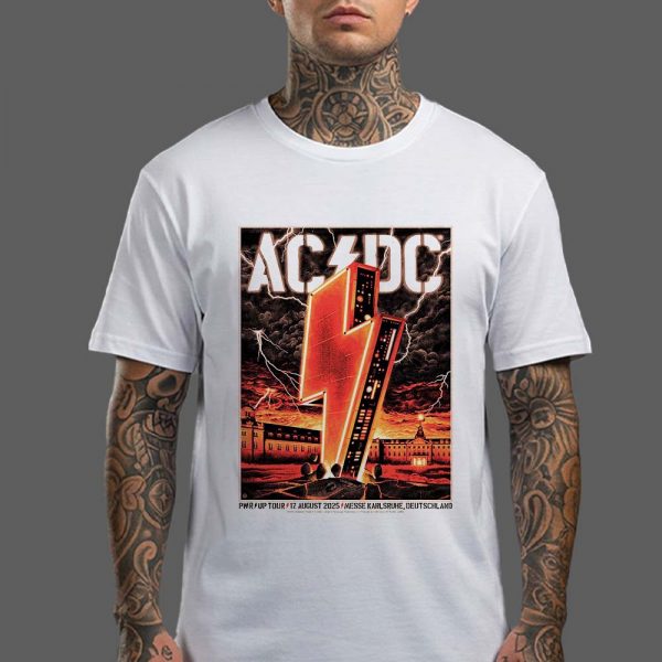 ACDC Music Poster PWR Up Tour 2025 On August 17th In Karlsruhe Germany At Messe Karlsruhe Deuthschland Home Decor Poster Canvas