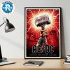 ACDC Oslo Norway PWR UP Event Tour 2025 Gig Poster At Bjerke Travbane On August 5 2025 Home Decor Poster Canvas