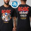 ACDC Oslo Norway PWR UP Event Tour 2025 Tee At Bjerke Travbane On August 4 2025 Merchandise Two Sided Print Unisex T-Shirt