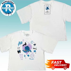 Ado World Tour Hibana 2025 Collection Tee Fashionable D Crop White Unisex T-Shirt