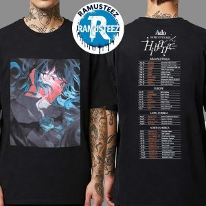 Ado World Tour Hibana 2025 Merchandise Two Sided Print Unisex T-Shirt