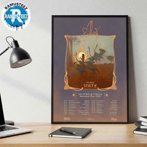 Alcest Les Chants De l Aurore European Tour 2025 Dates List Kick Off In Rennes FR At Antipode On October 7th Home Decor Poster Canvas