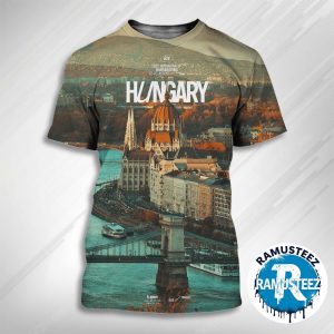 BWT Alpine F1 Team 2025 Hungarian Grand Prix Posters At The Hungaroring In Budapest On August 1-3 2025 All Over Print Unisex T-Shirt