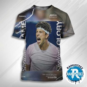 Ben Shelton American 22 Years Old First Masters 1000 Championship Canadian Open Toronto 2025 All Over Print Unisex T-Shirt