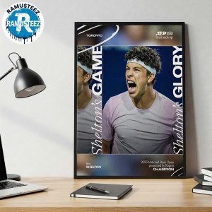 Ben Shelton American 22 Years Old First Masters 1000 Championship Canadian Open Toronto 2025 Home Decor Poster Canvas