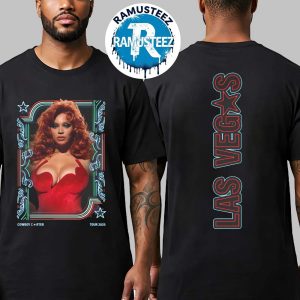 Beyonce Collection LV Web Exclusive Tee Las Vegas Cowboy Carter Tour 2025 Two Sided Print T-Shirt
