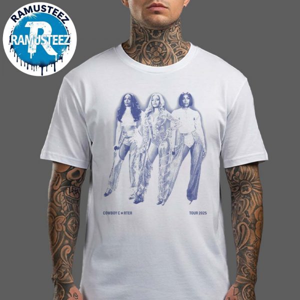 Beyonce Cowboy Carter Tour 2025 Collection Legacy Tee White T-Shirt