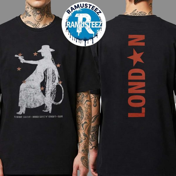 Beyonce Lnd Web Exclusive Tee Cowboy Carter Rodeo Chitlin Circuit Tour 2025 Two Sided Print T-Shirt