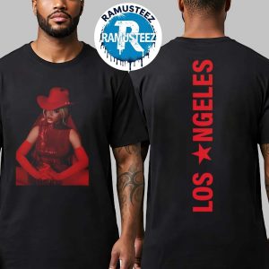 Beyonce Los Angeles October 2025 Merchandise La Web Exclusive Tee Two Sided Print T-Shirt