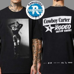 Beyonce No Hands Short Merch Tee Cowboy Carter Tour 2025 Two Sided Print T-Shirt