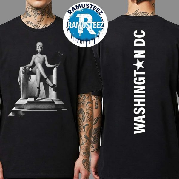 Beyonce Washington DC Cowboy Carter Tour 2025 DC Web Exclusive Tee Two Sided Print T-Shirt