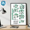 Atlanta Hawks 2025-26 Regular Season NBA Schedule Home Decor Poster Canvas
