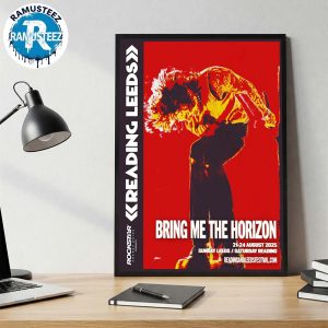 Bring Me The Horizon Poster For Reading And Leeds Festival 2025 In England Friday Reading And Saturday Leeds On August 21 To August 24 Wall Decor Poster Canvas